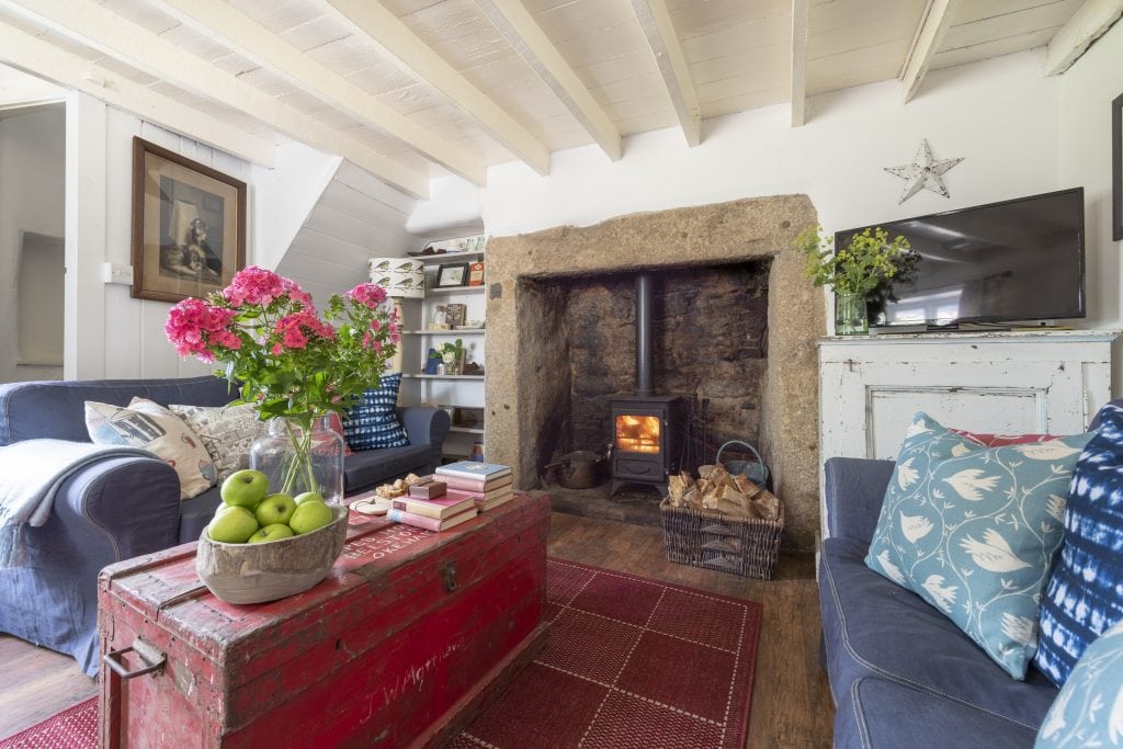 Living Room with Inglenook Fireplace